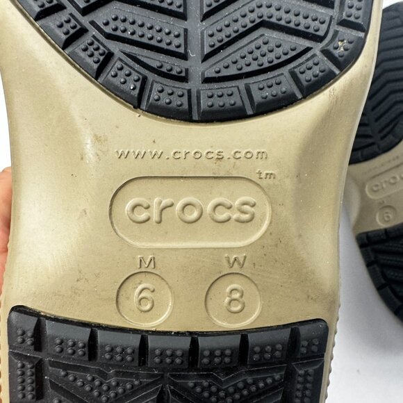 Crocs X Unisex Khaki Green M6/W8 Clog Rubber Casual Museum of Peace & Quiet Clas